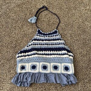 Lucky Brand Crochet Tank Top